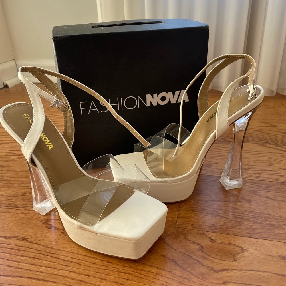 White Platform Heels